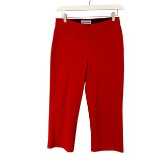 Nygard Women's  Red cropped Capri Pants  Stretchy Pull On Size 12